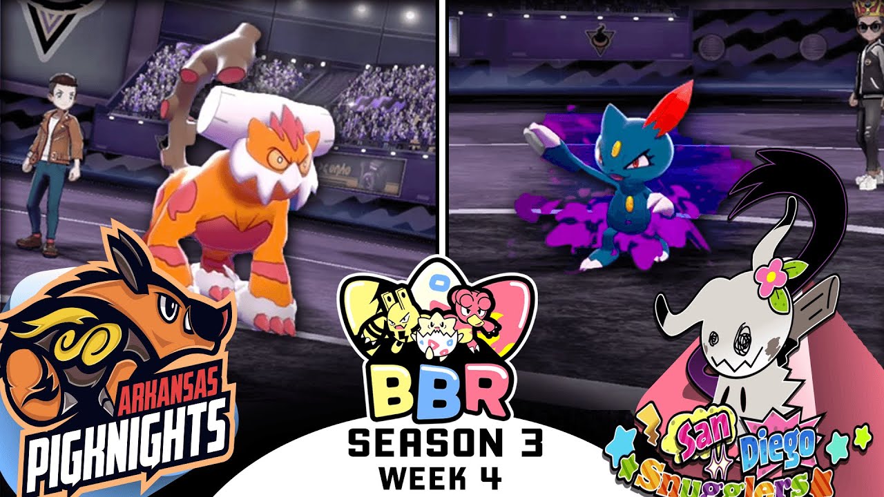 "Sneasel is Scary!" Breedjects Battle Royale Week 4 Pokemon Sword and Shield Vs San Diego Snugglers!
