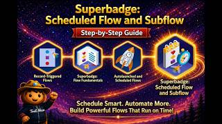 Superbadge: Scheduled Flow and Subflow - Learning Trailhead Superbadges