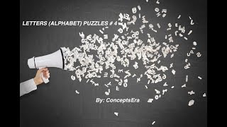 CAT LRDI | LETTERS (Alphabets) PUZZLES # 4 | ConceptsEra