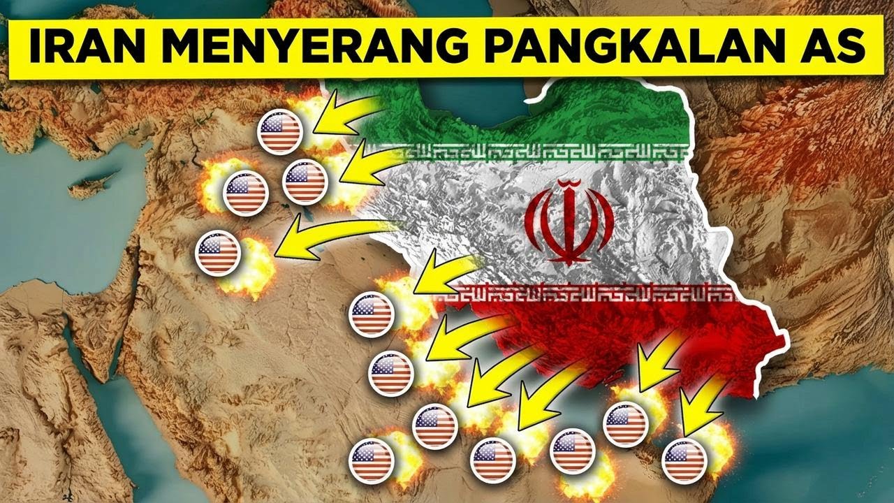 Iran Serang Pangkalan AS di Teluk, Amerika Evakuasi Kedutaan Besar