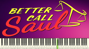 Better Call Saul Intro - PIANO TUTORIAL