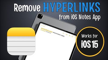 Removing Clickable Hyperlinks from Apple iOS 15 Notes