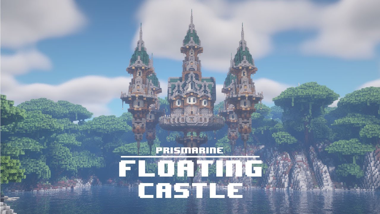 floating castle map minecraft