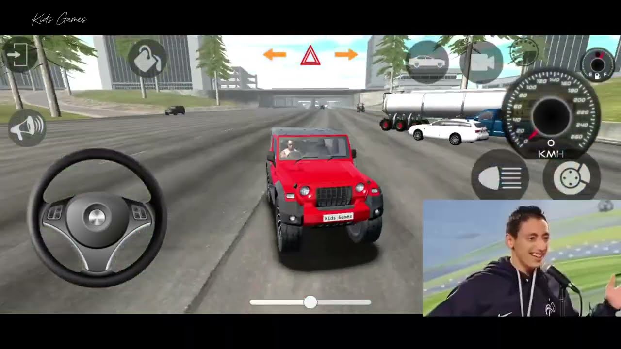 Modified Mahindra Thar Games:Indian Red Thar👿 (Gadi Wala Games) Car Game 