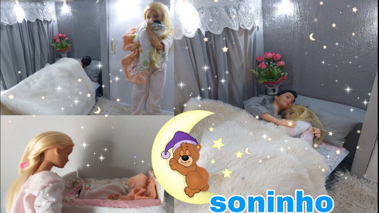 ROTINA DA NOITE NA CASA DA BARBIE😴