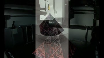 Bambu Labs X1-Carbon Time-Lapse of 3D printed Fractal pyramids