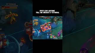 Guys can anyone tell me Hirara's tutorial 🤯🔥 #hirara #hiraratutorial #tutorialhirara #mobilelegends