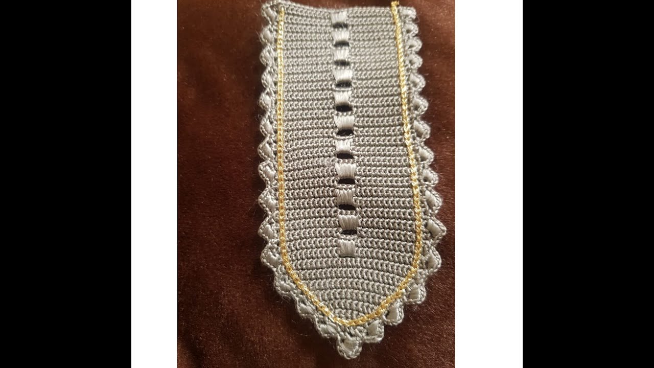 نصف طوق بالكروشي مزين بالصقلي ديريه فجلابة مغربية كايجي أكتر من رائع : الجزء الأول 🔥🔥🔥