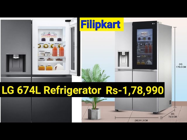 LG 674 L Frost-Free Inverter Linear Compressor Wi-Fi Side-By-Side
