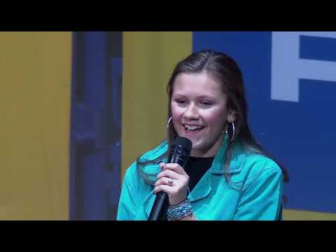 12 Year Old Presley Seal Performs the National Anthem
