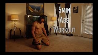 5 Min Abs Workout At Home No Equipment Fast Core Burn