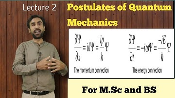 Postulates of Quantum Mechanics || Lecture 2 || BS and M.Sc Physics