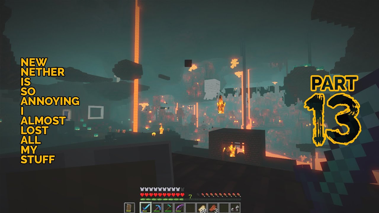 I Almost Lost Everything In The Nether | Minecraft Survival Episode 13 ...