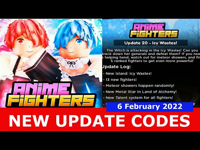 NEW UPDATE CODES *ICY WASTES WORLD* [UPD 20 + X3] Anime Fighters