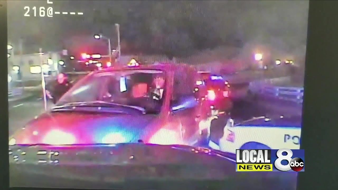Police stop wanted man with pit maneuver - YouTube