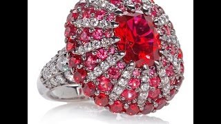 Celebrity Jean Dousset 6.63ct Absolute Created Ruby Ring Net Worth