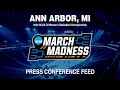 Press Conference: Michigan vs. Holy Cross Postgame (2026 Women's First Round)
