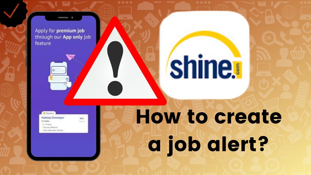 How to create a job alert on Shine.com?