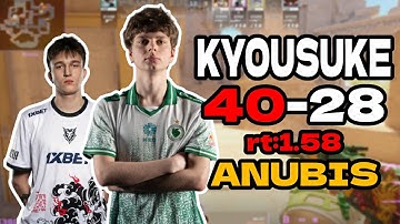 😲kyousuke (40-28) rt:1.58 w/sh1nejezzz l EU FACEIT RANKED (anubis) | Jul 5, 2025 #cs2 #pov