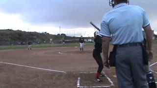 Jezabelle Quintana pitching vs. San Diego Aztecs 98