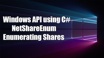 WinAPI with C# - NetShareEnum - Enumerating Network Shares