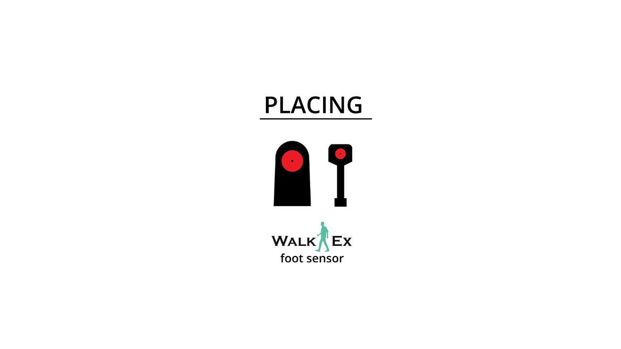 Placing the foot sensor of WalkEx