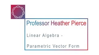 Parametric Vector Form