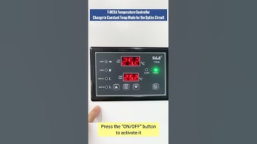 How to switch to the constant temp mode for the chiller’s optics circuit?