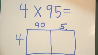 Area Model Multiplication: 1 Digit by 2 Digit
