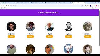 Fetch Data Using API to Show Profile Cards in UI | React