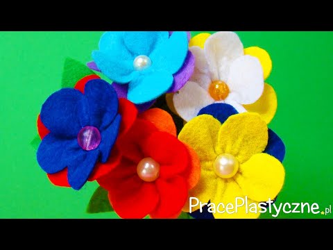 Wideo: Jak Zrobić Kwiatek Z Filcu