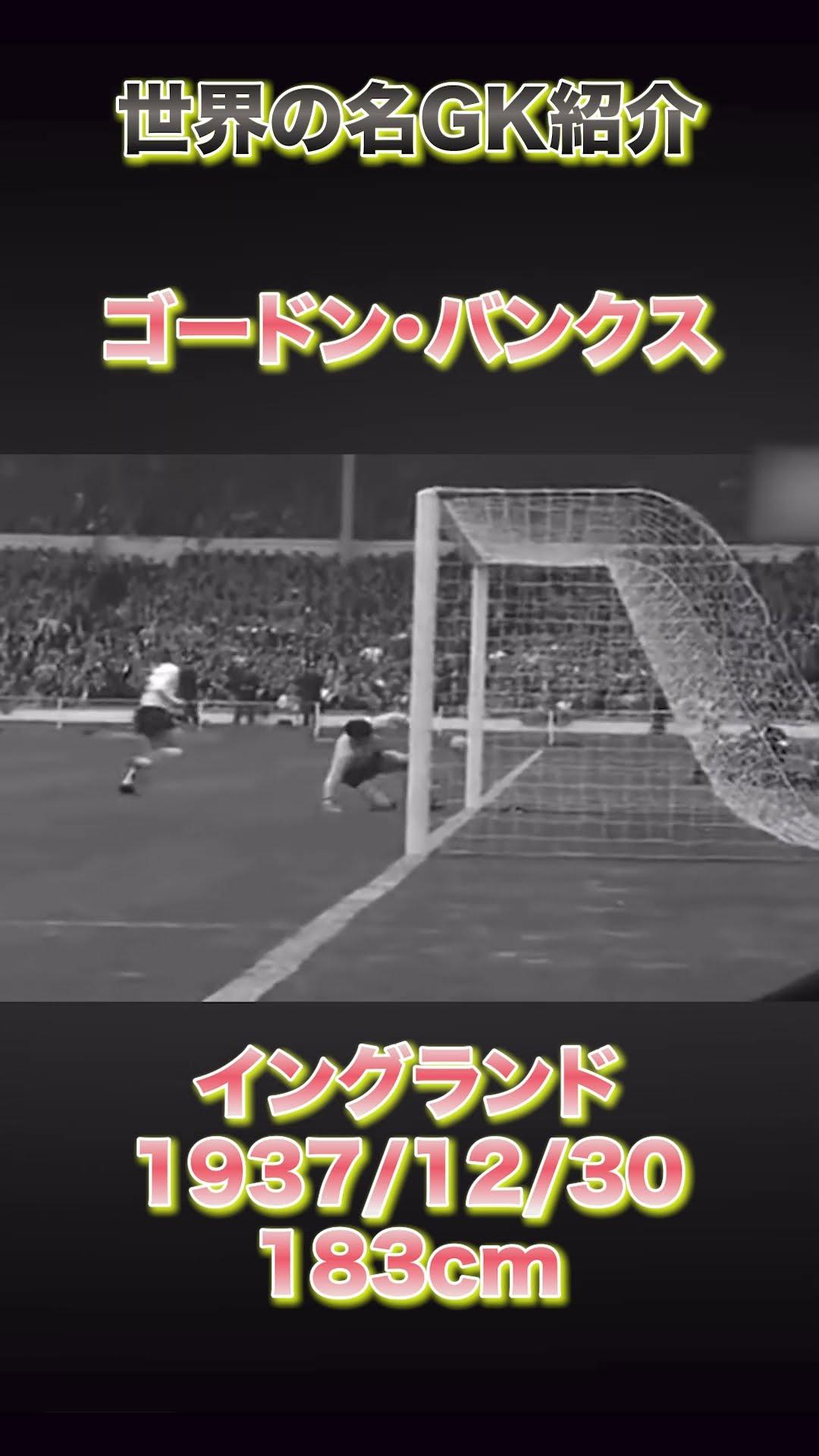 Introduction to World-Class Goalkeepers: Gordon Banks, the Keeper