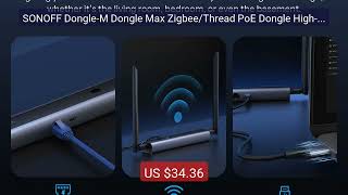 SONOFF Dongle-M Dongle Max Zigbee/Thread PoE Dongle High-Performanc... — Top Rated 2026 | Buy Now!