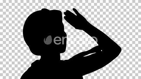 Silhouette Female construction worker , Alpha Channel | Motion Graphics - Envato elements