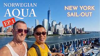 EPIC New York 🇺🇸 Sail Away! Boarding Norwegian AQUA Bermuda Cruise