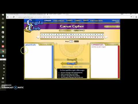 Ceasar Cipher Tutorial