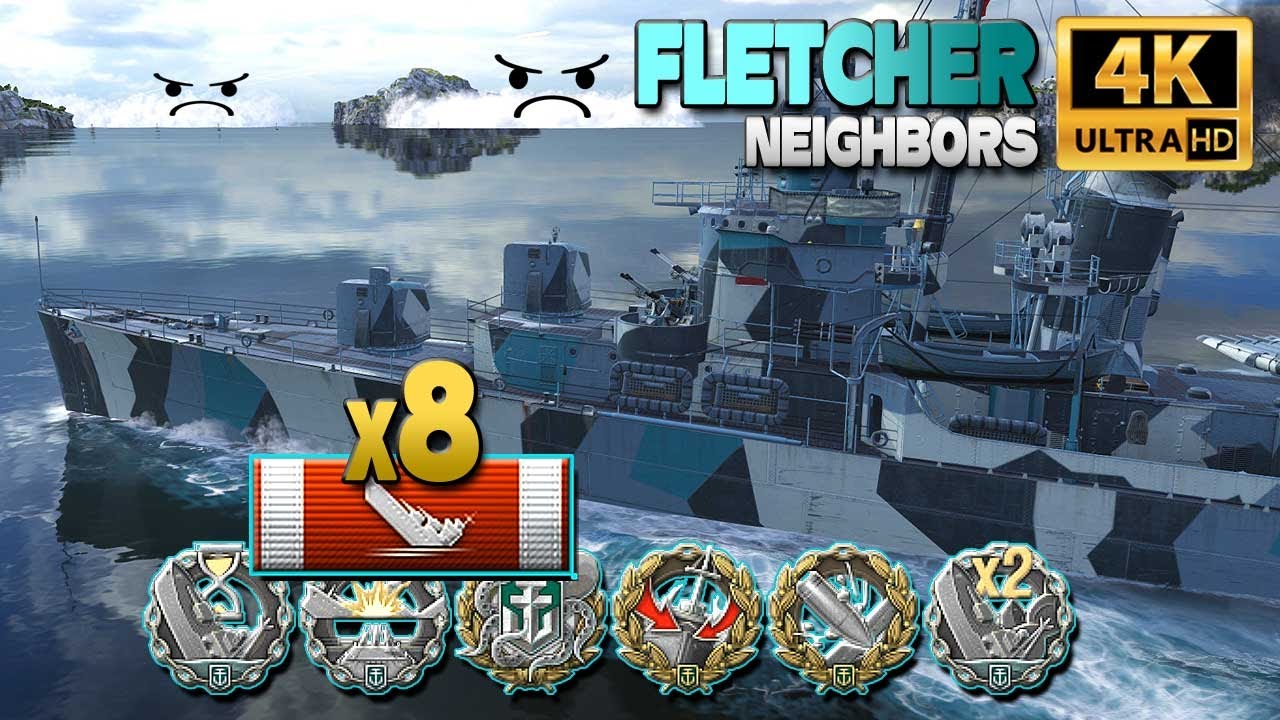 Эсминец Флетчер: Злой туман ^^ - World of Warships