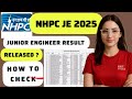 nhpc je result 2025 | nhpc junior engineer result 2025