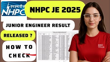 nhpc je result 2025 | nhpc junior engineer result 2025