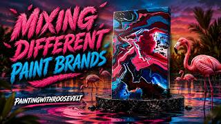 Mixing artist loft and deco art paint for amazing results!|paintingwithroosevelt
