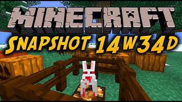 Minecraft Snapshot 14w34d - THE VOID IS GONE, RABBIT CHANGES & THE KILLER BUNNY IS SCARY! [HD]