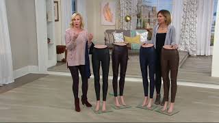 Spanx Faux Leather Leggings on QVC