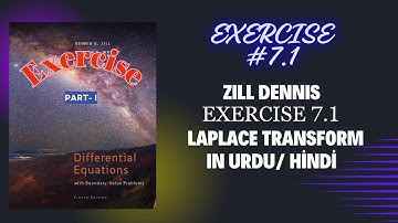 PDE - Laplace Transform Exercise 7.1 (Q.11-40) | Zill Dennis Differential Equation | Urdu/Hindi