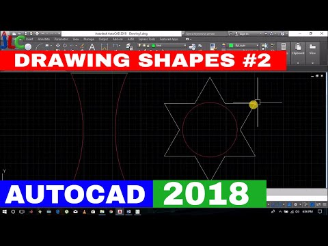 [AUTOCAD 2018-SHAPES] #2  DRAWIING DIFFERENT SHAPES/FIGURES IN AUTOCAD 2018