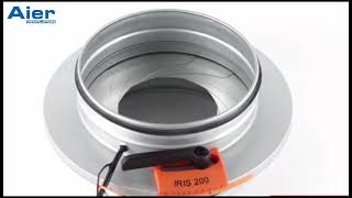 Full sizes Iris Damper for airport,shopmall HVAC Ventilation system