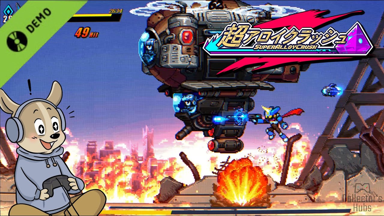 SUPER ALLOY CRUSH DEMO Full Gameplay Walkthrough [NO COMMENTARY]