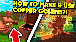 How to Make & Use COPPER GOLEMS in Minecraft 1.21.10+ Java?! Copper Age Update!