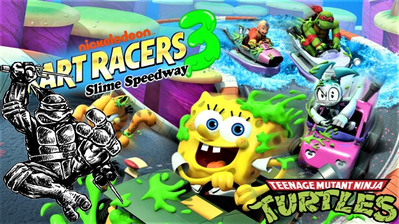 Nickelodeon Kart Racers 3: Slime Speedway | Eastman & Laird Raphael (Cowabunga Cup)