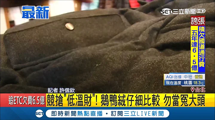 羽絨衣價差大！小心鵝絨.鴨絨含量有別 教你區分不當冤大頭｜記者 許信欽｜【消費報你知】20181217｜三立新聞台 - 天天要聞