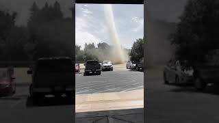 Incredible, intense dust devil Tuesday in Fresno, California.
